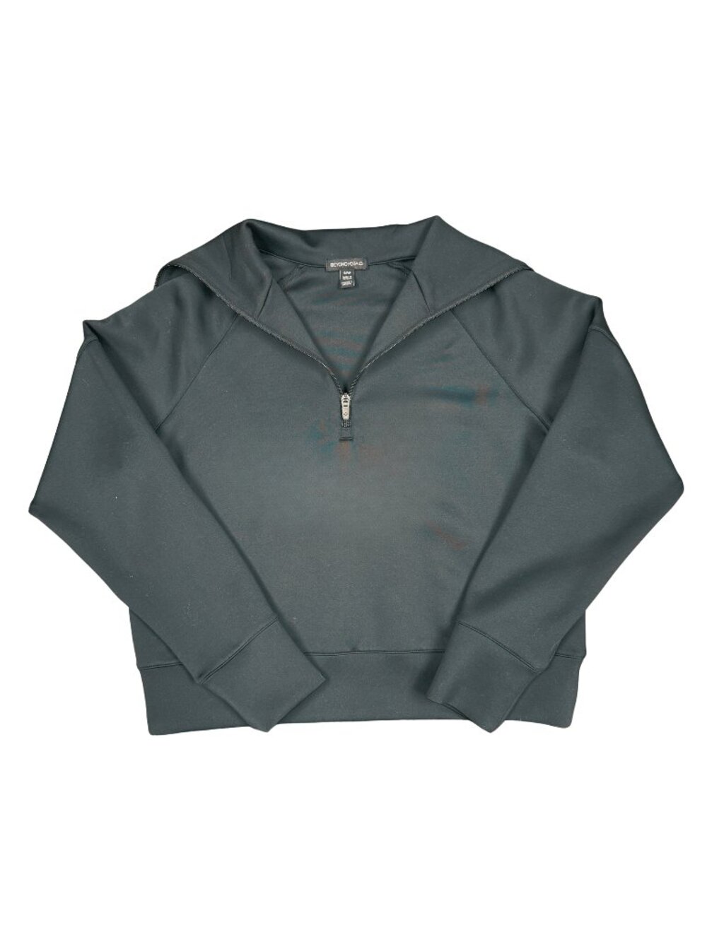 Black Beyond Yoga In the Flow 1/4 Zip Pullover Size Small